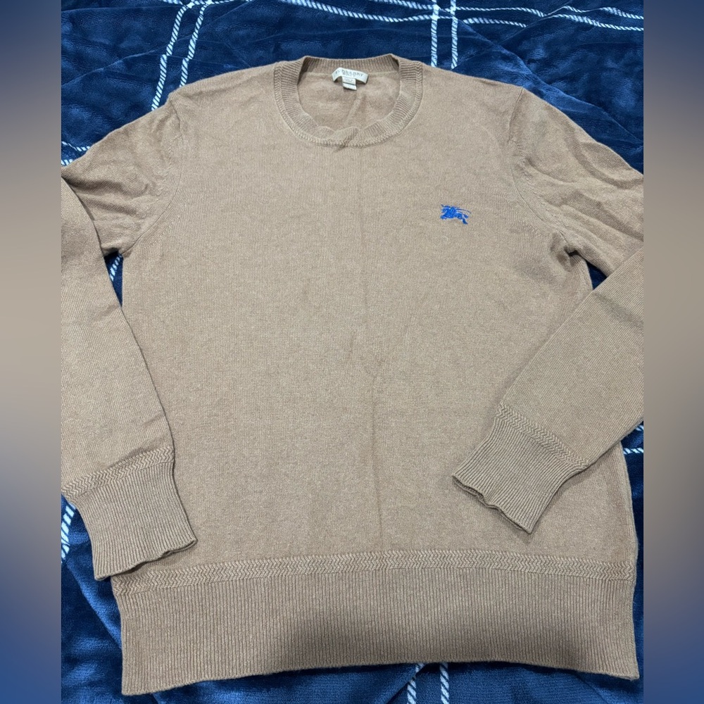 EUC men’s authentic Burberry Brit 100% cashmere sweater